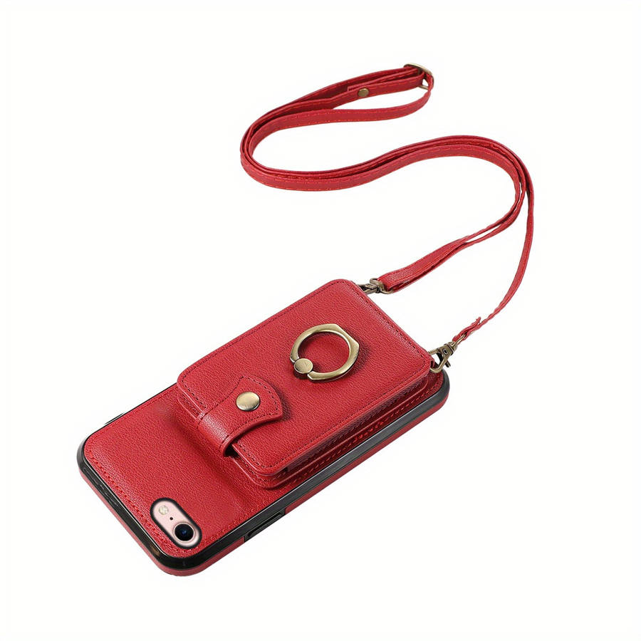 1Pc Brown For iPhone 12 Protective Case Wallet Phone Case