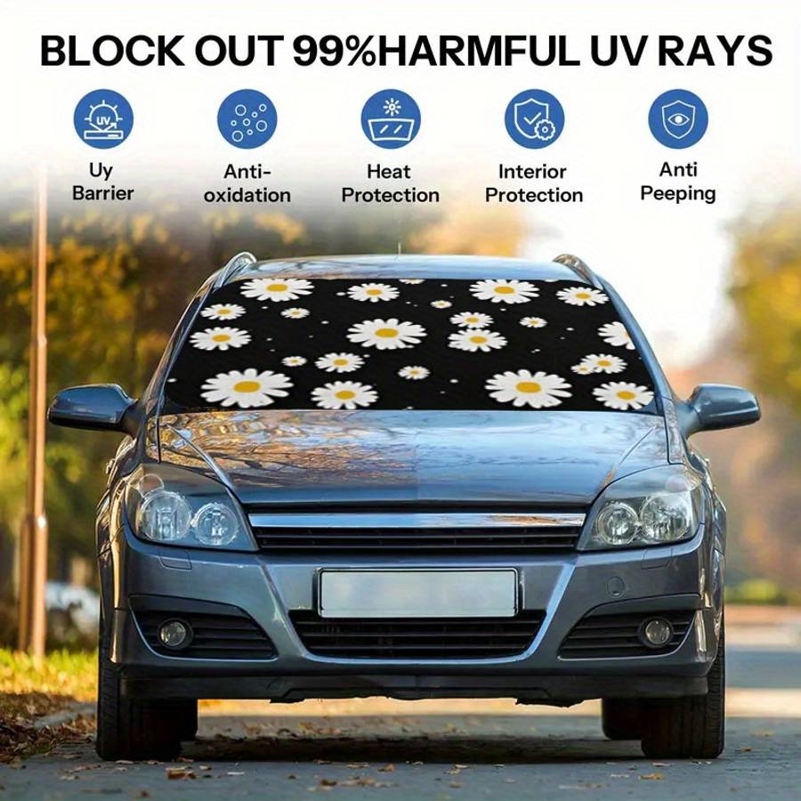 Car Sun Shades Quantity 1 Windshield And Sunshade Mat In Front Of The Car
