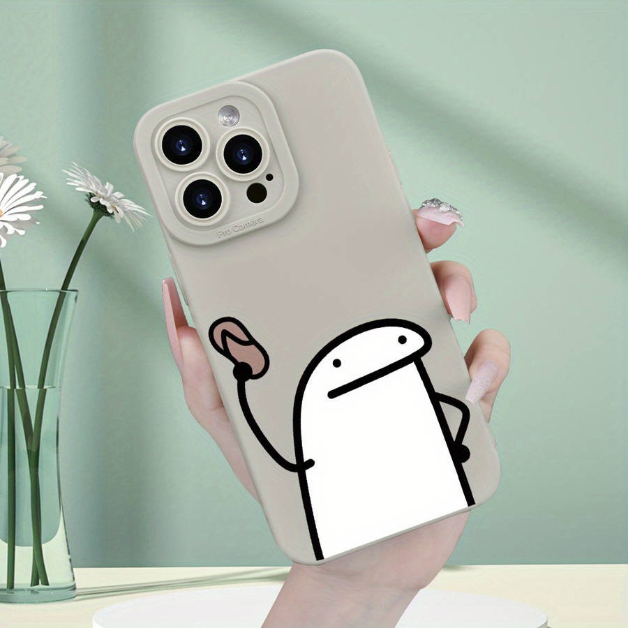 1Pc White For iPhone 15 Pro Max Phone Case Phone Cover