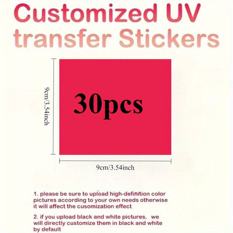 Window Stickers Color Square 9Cm3.54Inch Size30 Pcs