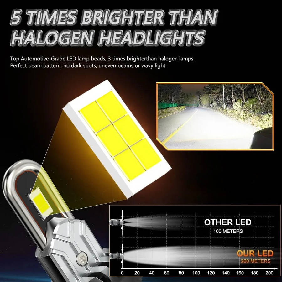 Car Lights Color Super Bright Storage 2Pcs 6500K Canbus