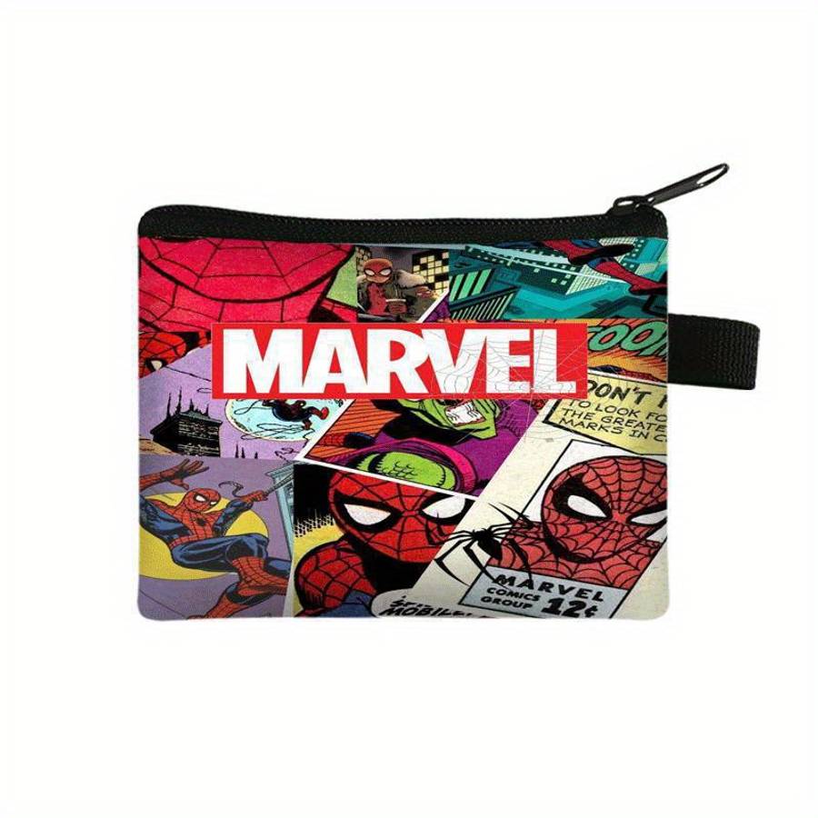 Marvel Spider-Man Birthday Walletstylish Polyester Coin Purse Card Holder Vibrant Cartoon