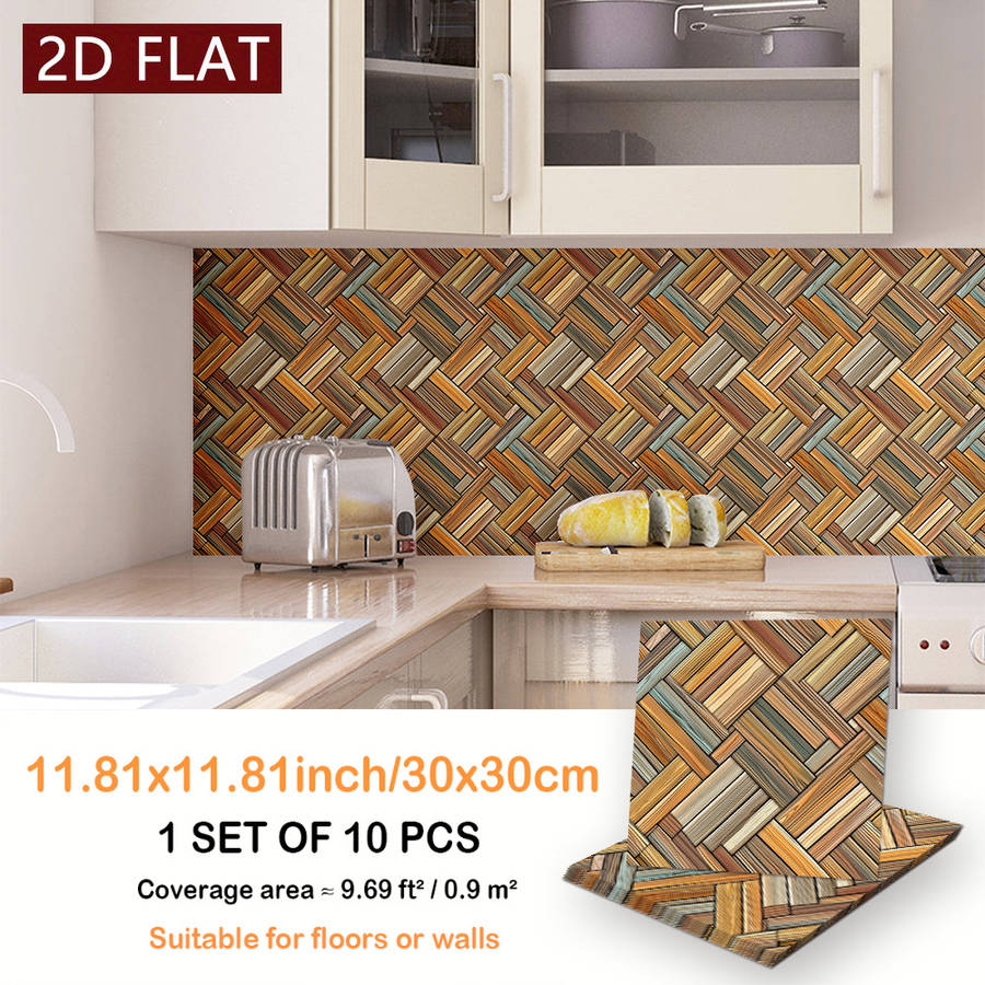 Self Adhesive Floor Stickers 7.87X7.87Inch 20X20Cm 10Pcs