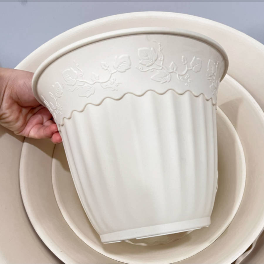 Flowerpot Color Milan Yellow Size5 Inch Basin With Support
