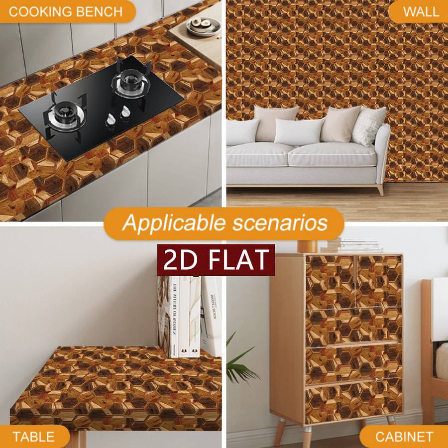 Self Adhesive Floor Stickers 7.87X7.87Inch 20X20Cm 10Pcs