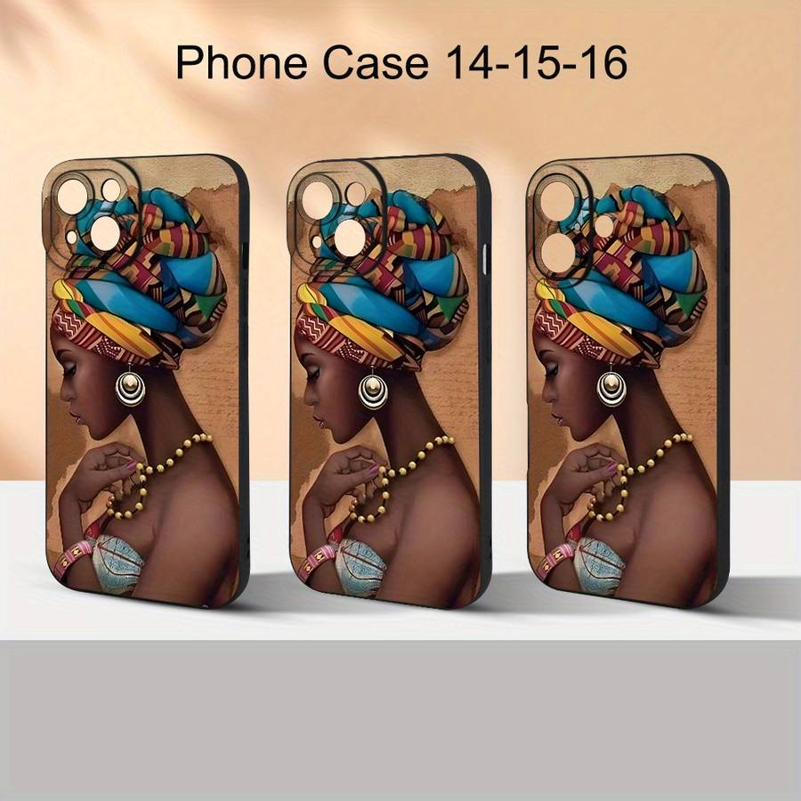 1Pc Black For iPhone 7 8 SE2 SE3 African Woman Phone Case