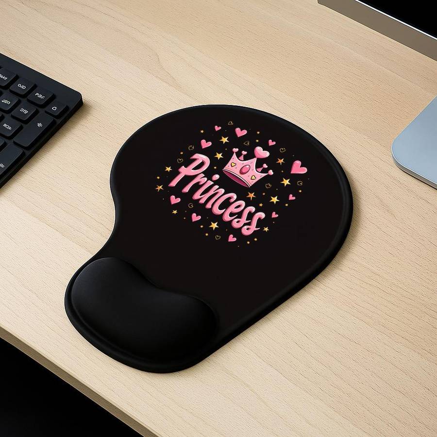 Versatile Stable Cute Princess Themed Mouse Desk For Graphic Designers Pink