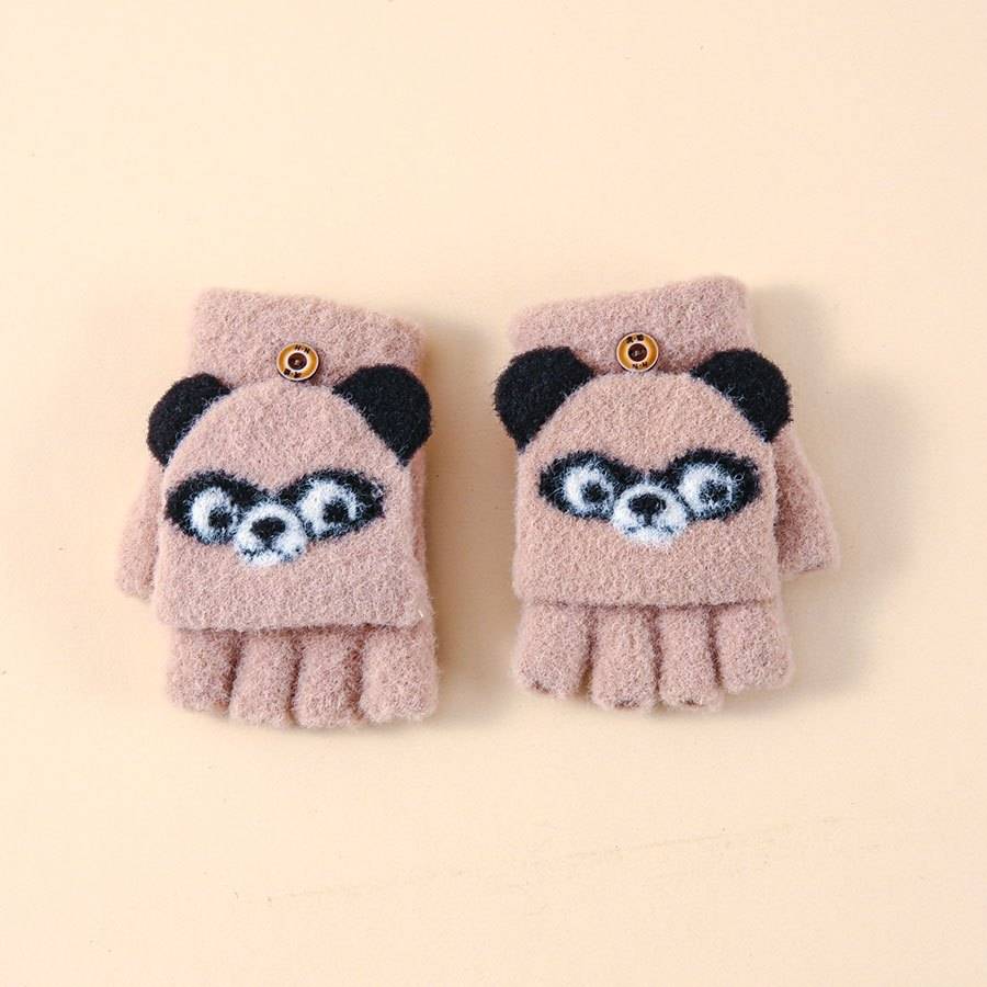 Winter Gloves Color Coffee Size 3 To 6Y