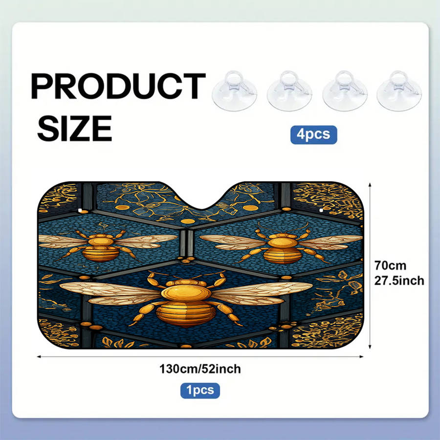 Car Sun Shades Size 130X70Cm Is 52 X27.5In