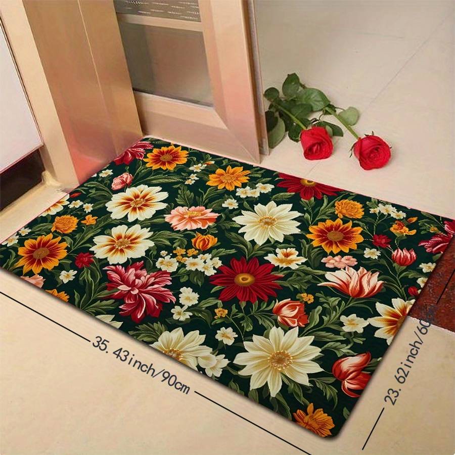 Floor Mats Color Green Size 40X60Cm