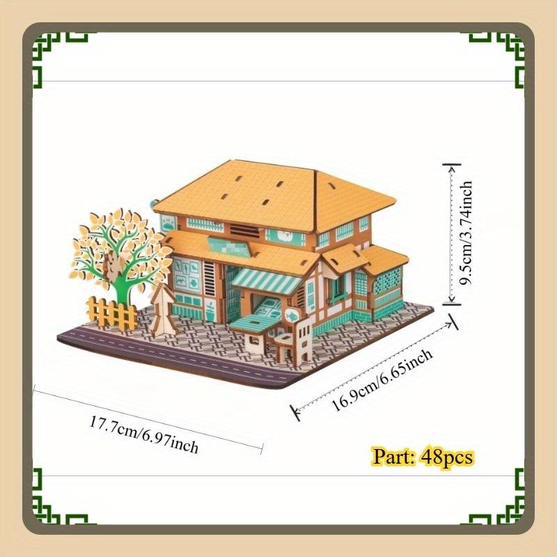 Building Toy Architectural Model Toy Set Color Th01 Tea Room
