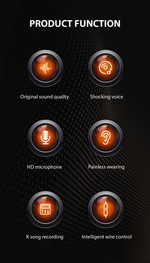 Wired Headphones 3.5Mm Black