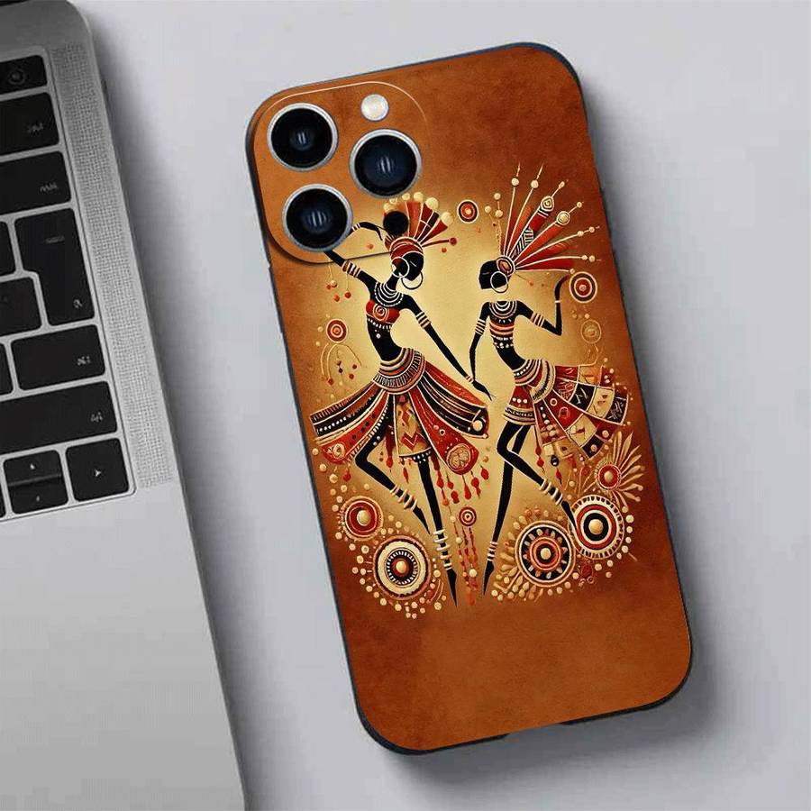1Pc Black For iPhone 11 African Beauty Phone Case