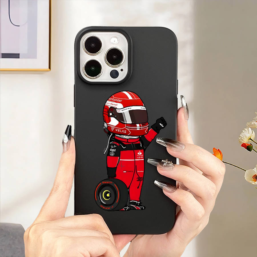 1Pc Black For iPhone 12 Pro Max Sports Car Men Phone Case