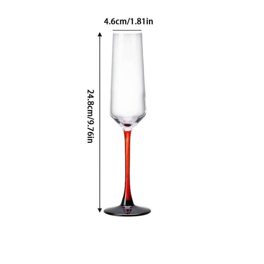 Wedding Supplies Quantity 2 Piece Color Blocked Wine Glasses