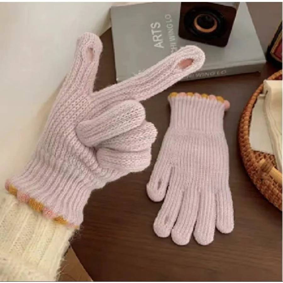 Gloves Color Green Sugar Beans