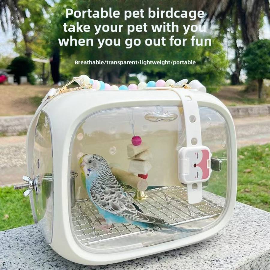 Birdcage Color Portable Bird Cage  Yellow  Modela1