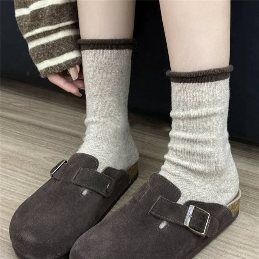 Women S Socks Color Deep Gray Size 5 Pairs