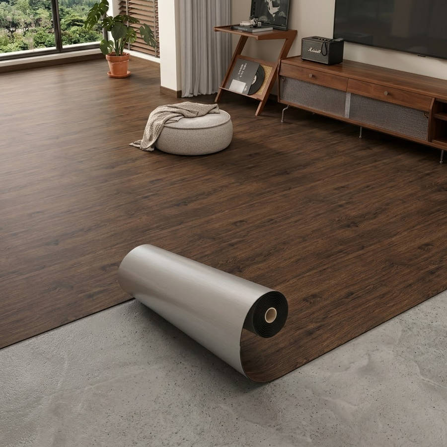 Self Adhesive Floor Stickers Whitewashed Ash