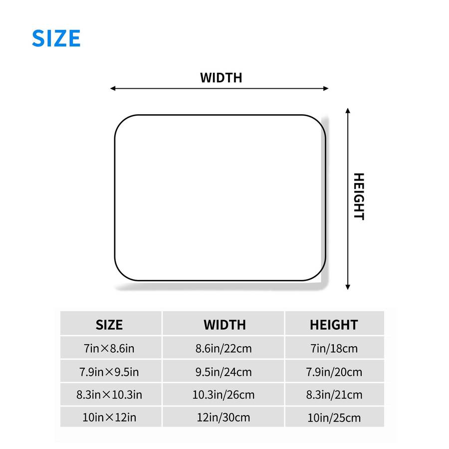 Mouse Pad Color 1Pc Size 20X24Cm