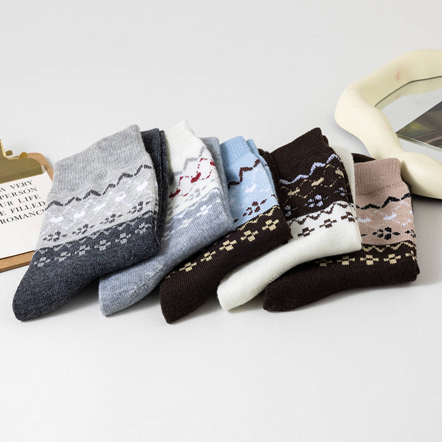Women S Socks Color Mixed Color 5 Pairs Size Onesize