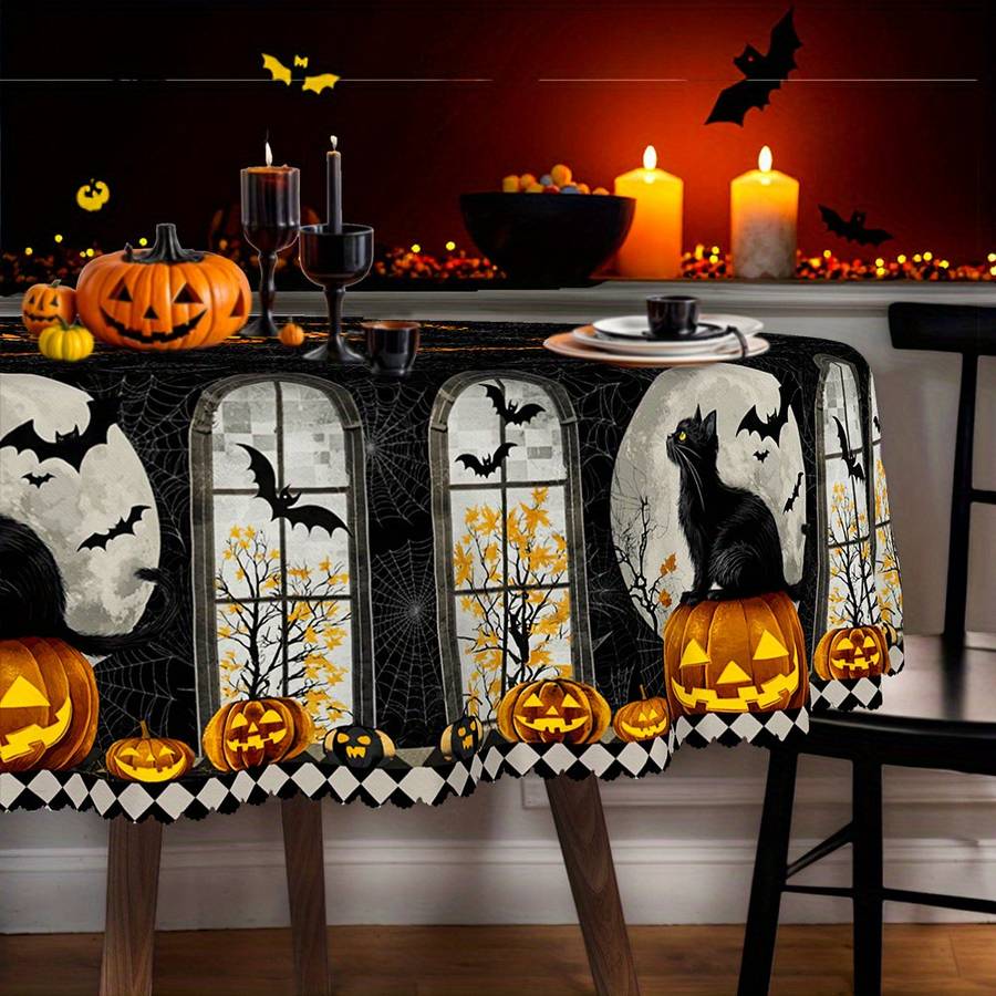 Halloween tablecloth decoration size Rectangle 152.4218.44cm