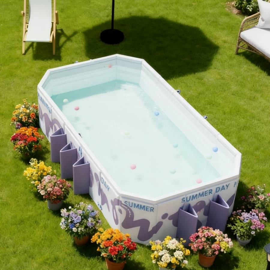 Swimming Pool Model 219.98*135*50Cm Senoxy Green 002  10 Ocean Balls