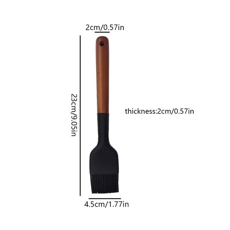 Baking Brush Color Blackwooden Handle Large Oil Brush