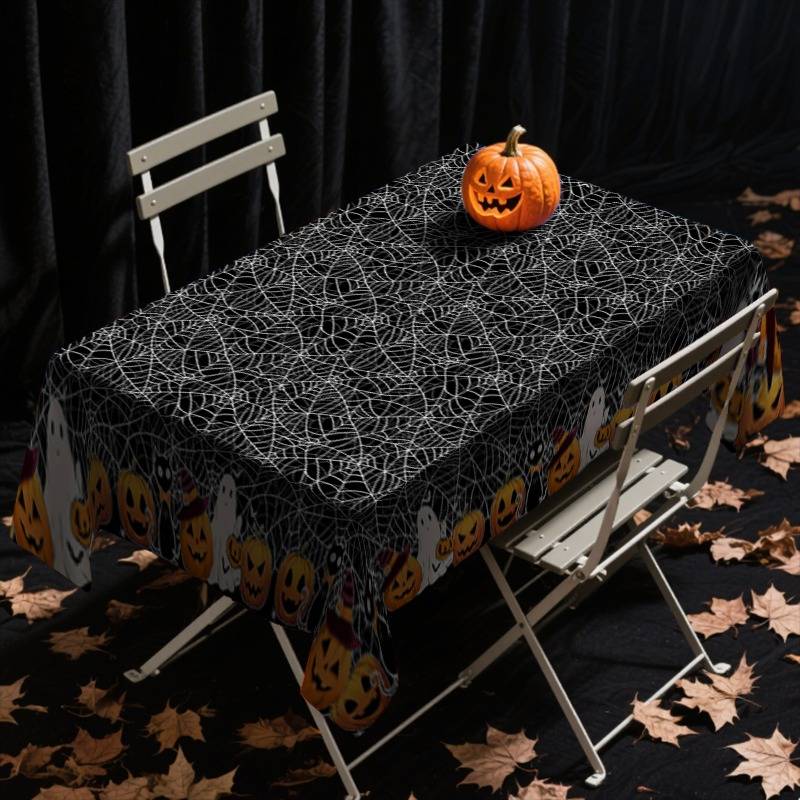 Halloween tablecloth decoration size 140 x 140cm or 55.11 x 55.11inch