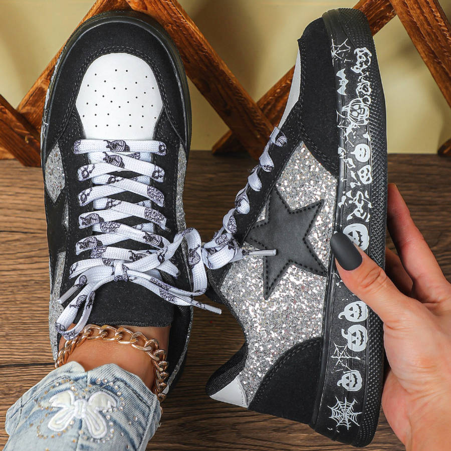 Women S Sneakers Color Black And White Bottom With Black And White Sizeuk 9