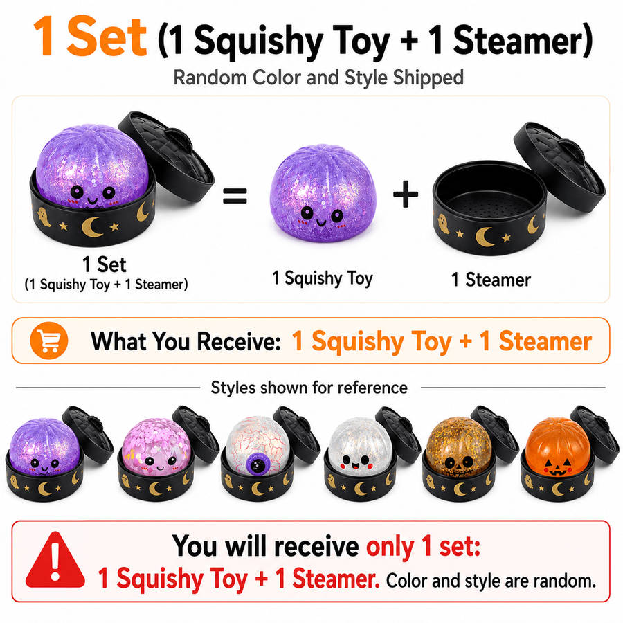 Squeezable Toys Color Random Color And Style Style 1 Set1 Squishy Toy 1 Steamer
