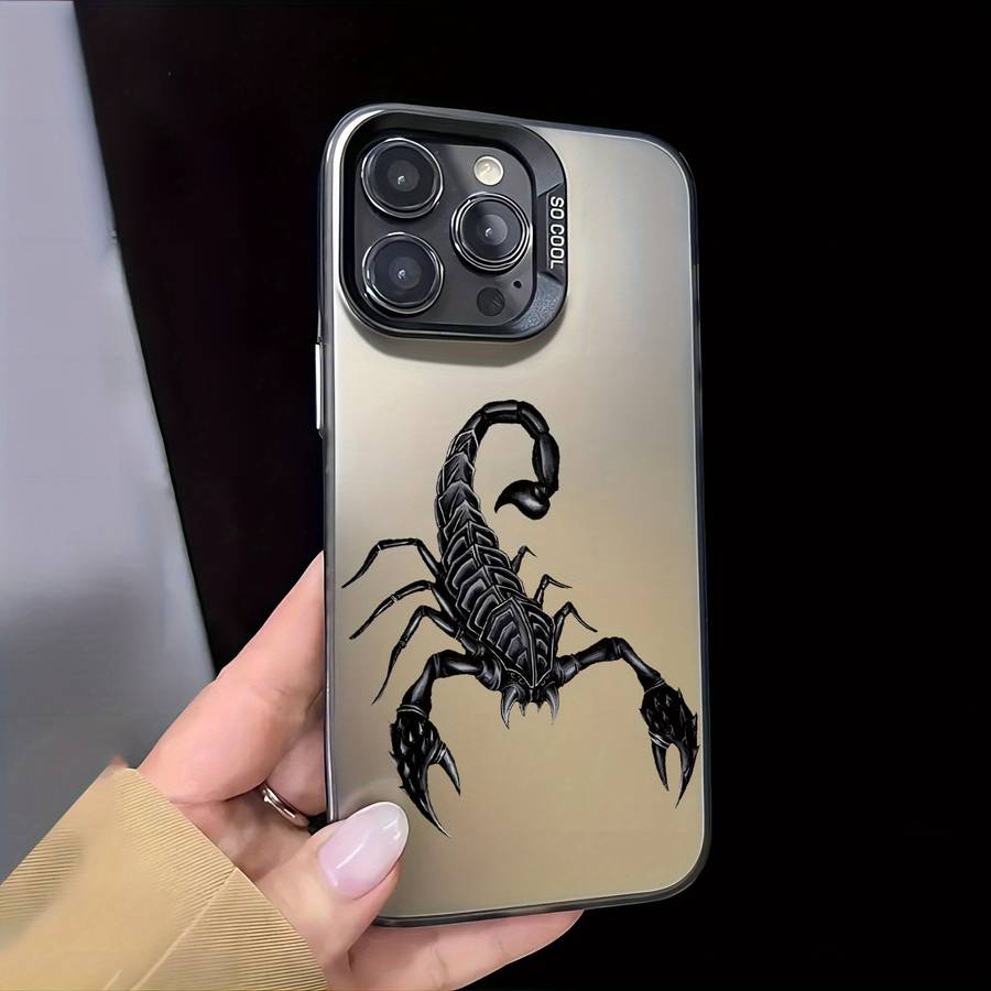 1Pc Black For iPhone X XS Toxic Tail Scorpion Phone Case