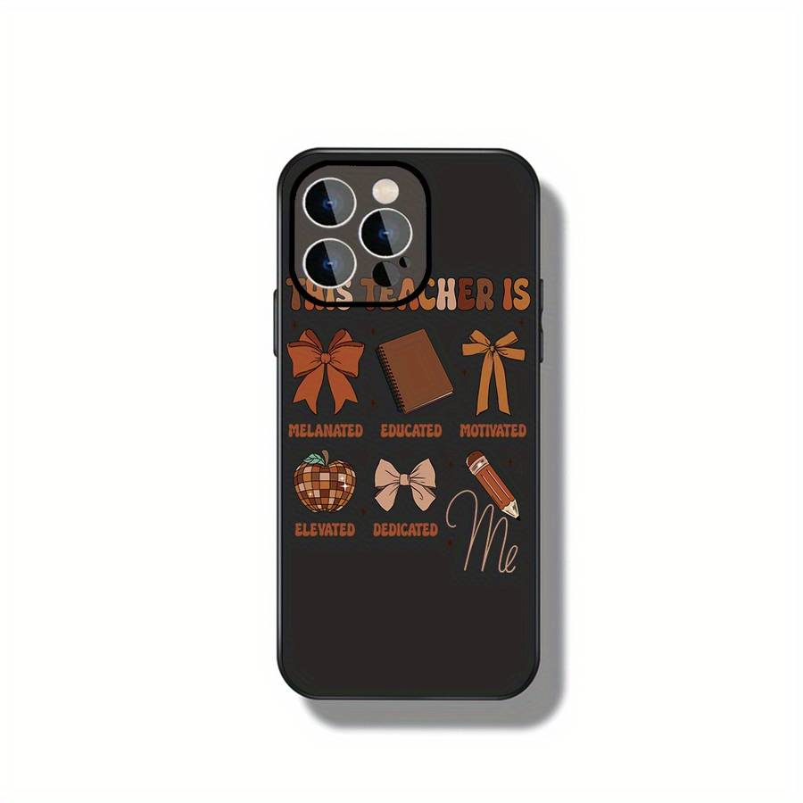 1Pc Black For iPhone 16 Plus Celebrating Empowered Teachers Phone Case