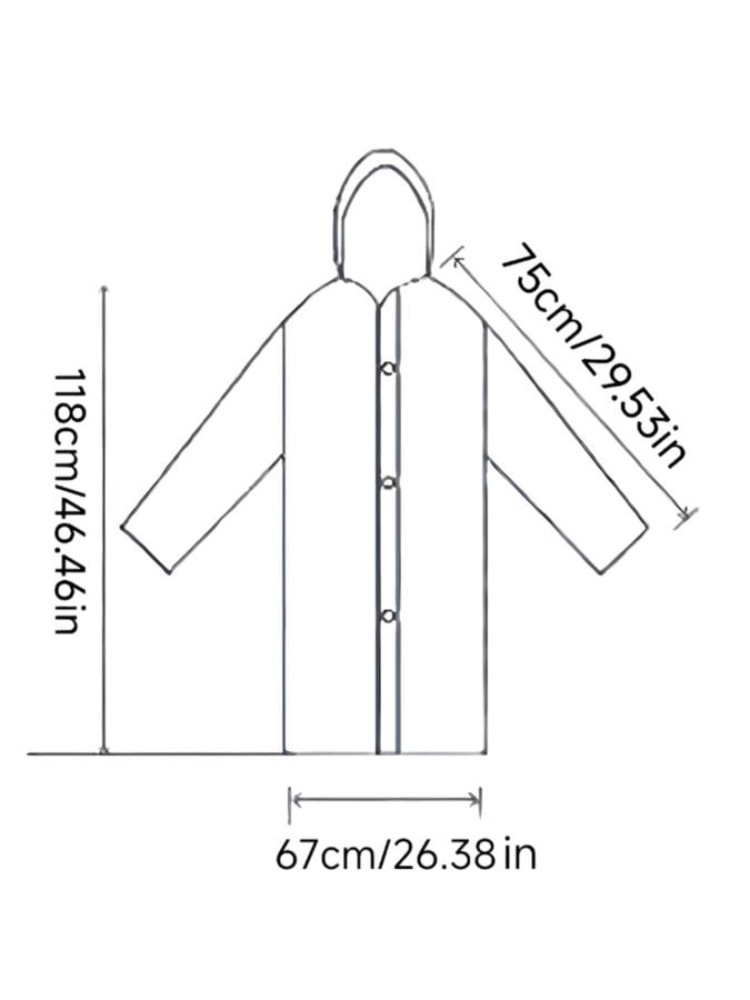 Raincoat Whitegrey Size Onesize