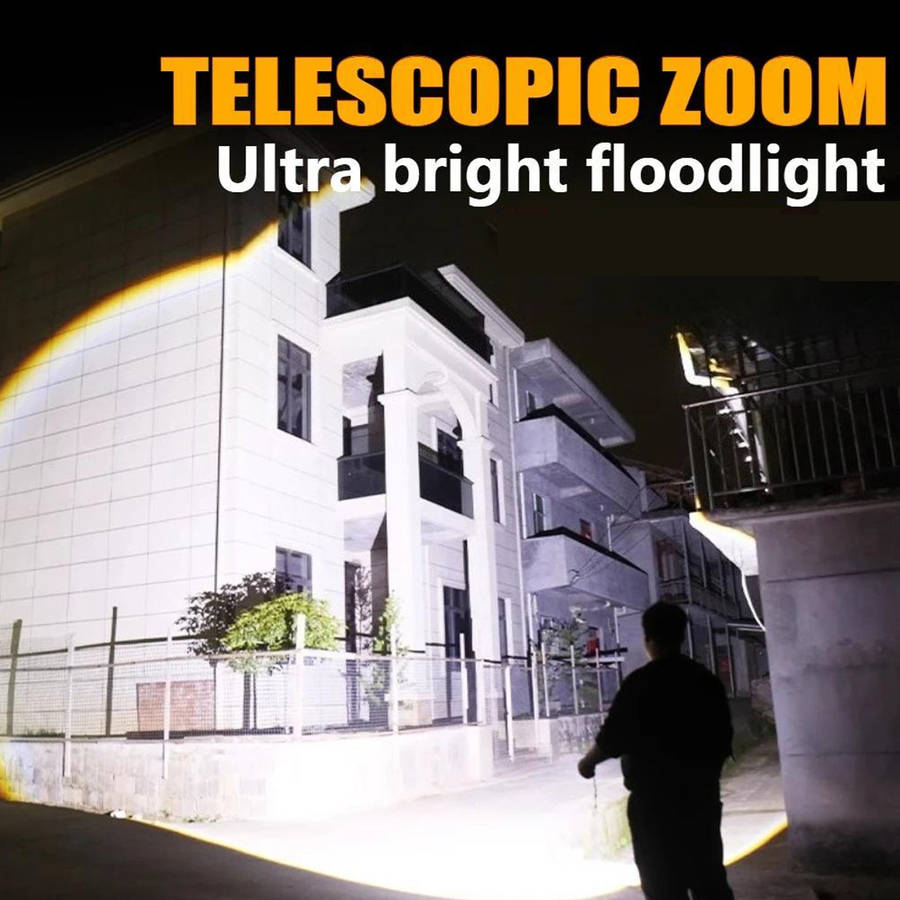 Premium Ultra Bright Aluminum Alloy Flashlight With 18650 Daily Reliable