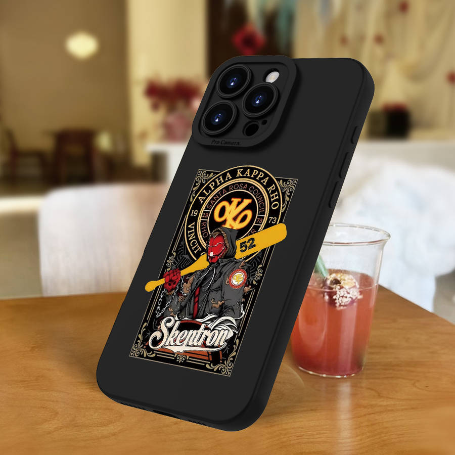 Black For iPhone Baseball Player Phone Case