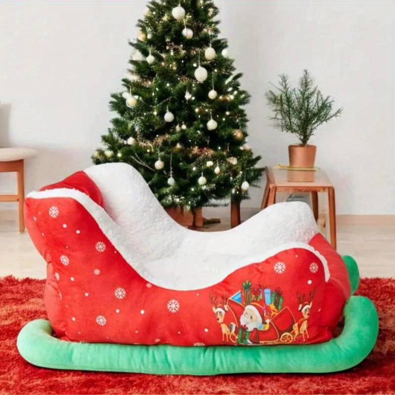 Pet supplies color Red and White Sled