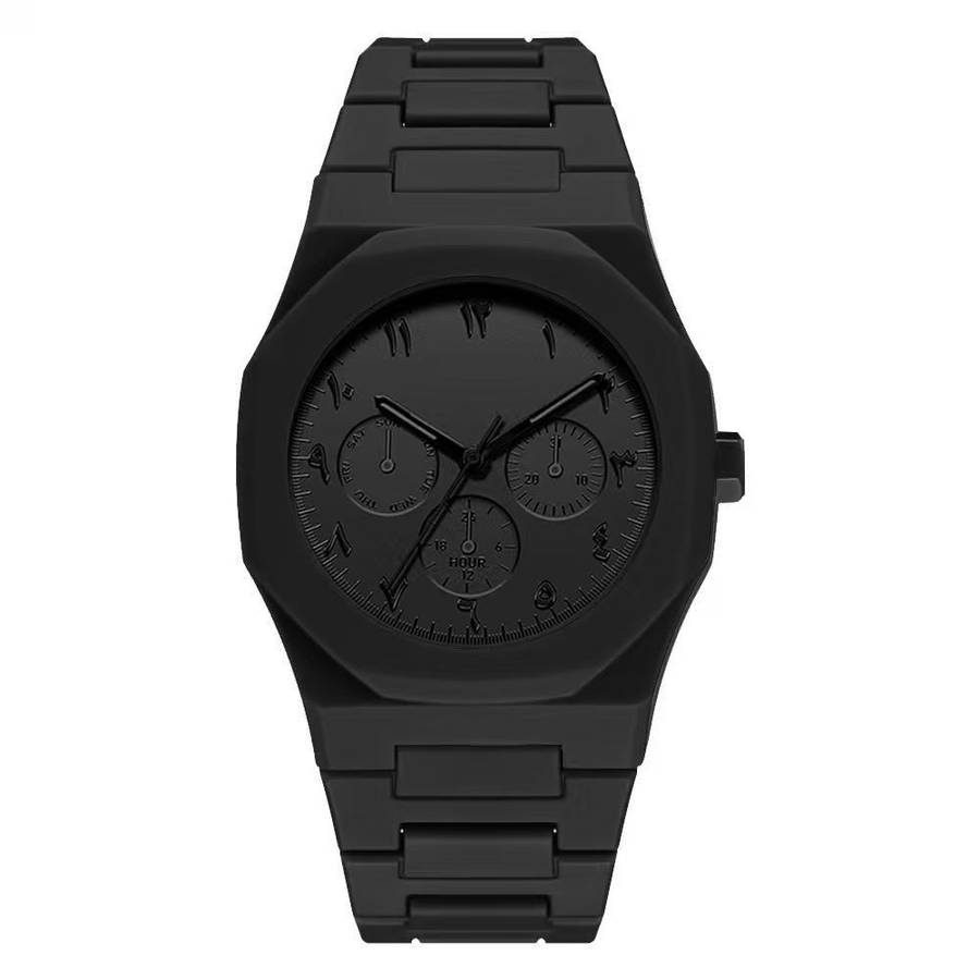4Pcs Shaarms Men Luxury Quartz Watch Gift Set Compatible For Christmas