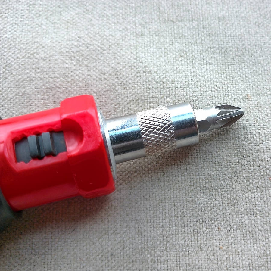 Screwdriver Bit Tool Set Color 11 In 1 Black And Red Set