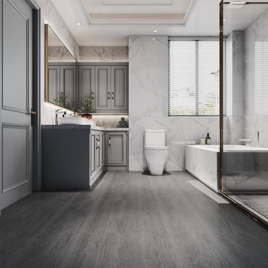 Self Adhesive Floor Stickers Gray Oak 60Cm*300Cm