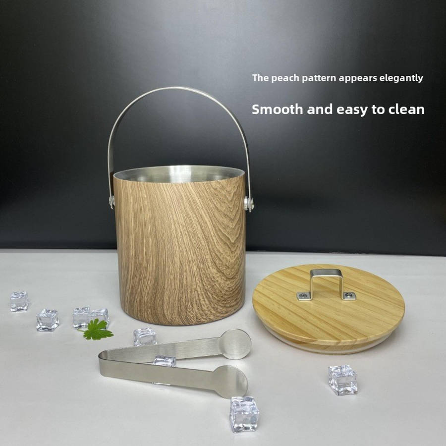 Ice Bucket Size 1.4L Ice Bucket  Lid  Ice Tongs