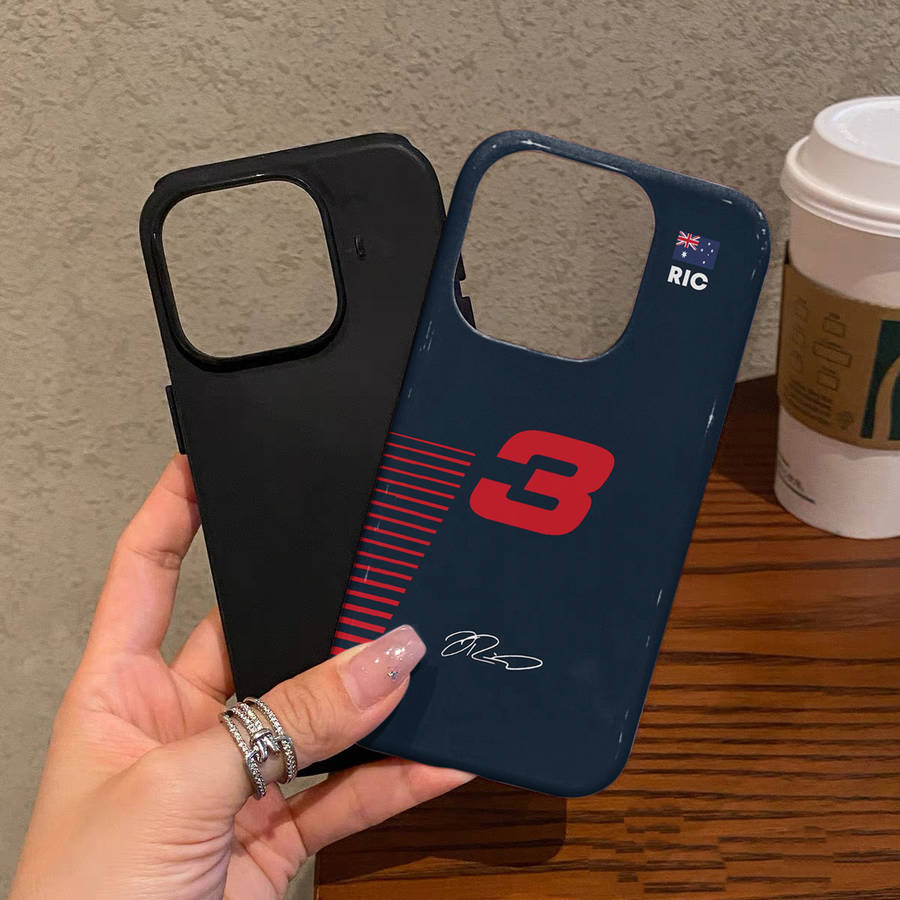 1Pc Mixed Color For iPhone 14 Daniel Ricciardo F1 No 3 Phone Case