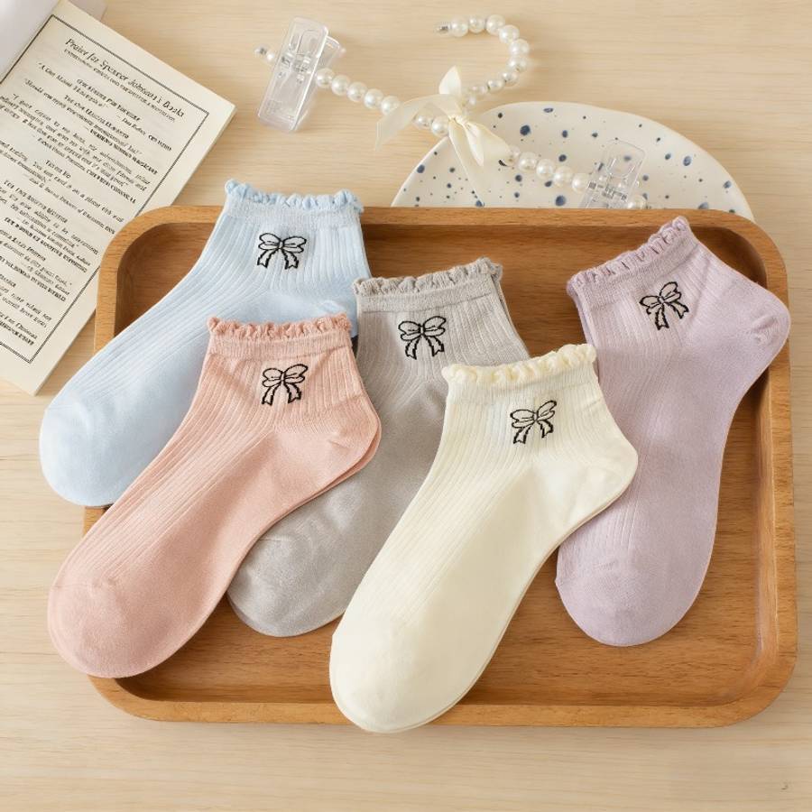 Women S Socks Color Mixed Color5 Pairs Size Onesize
