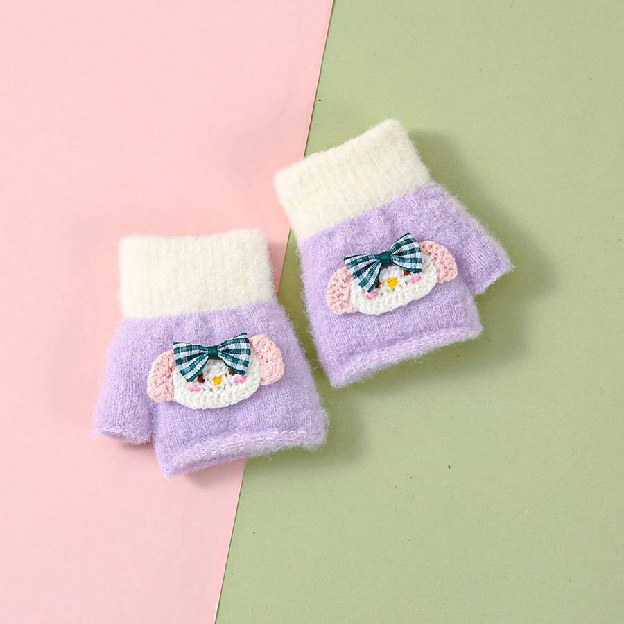 Winter Gloves Color Purple Size 6 To 24 Months