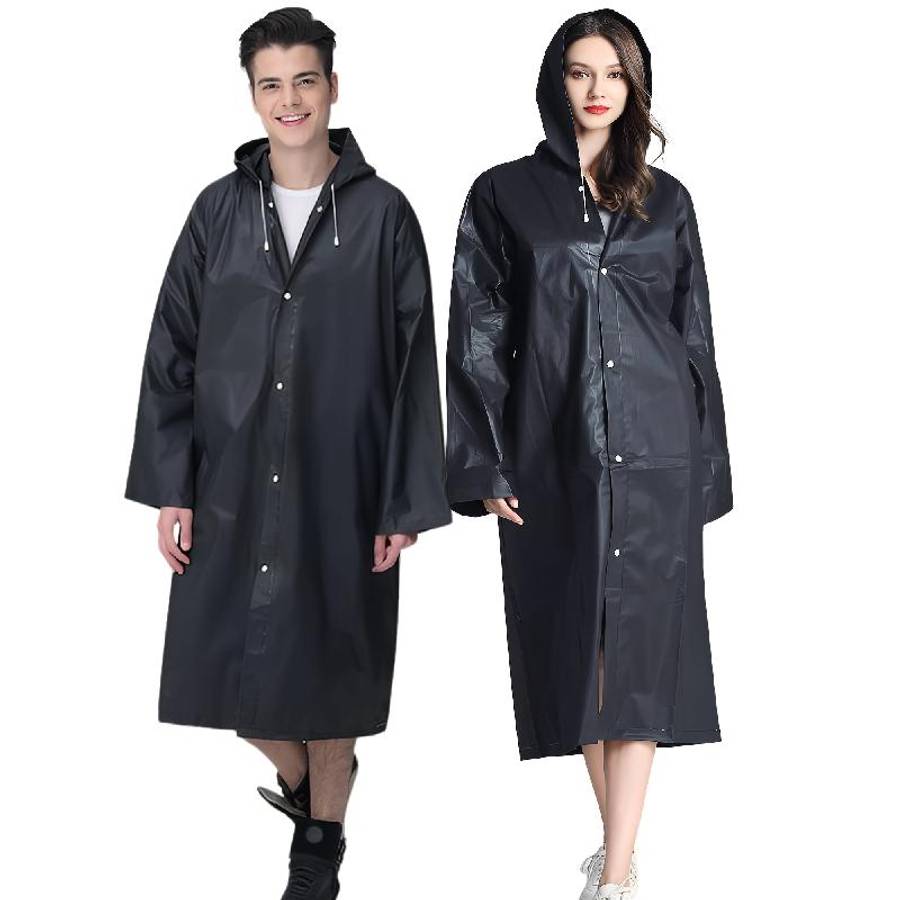 Raincoat Blackgrey Twopiece Set