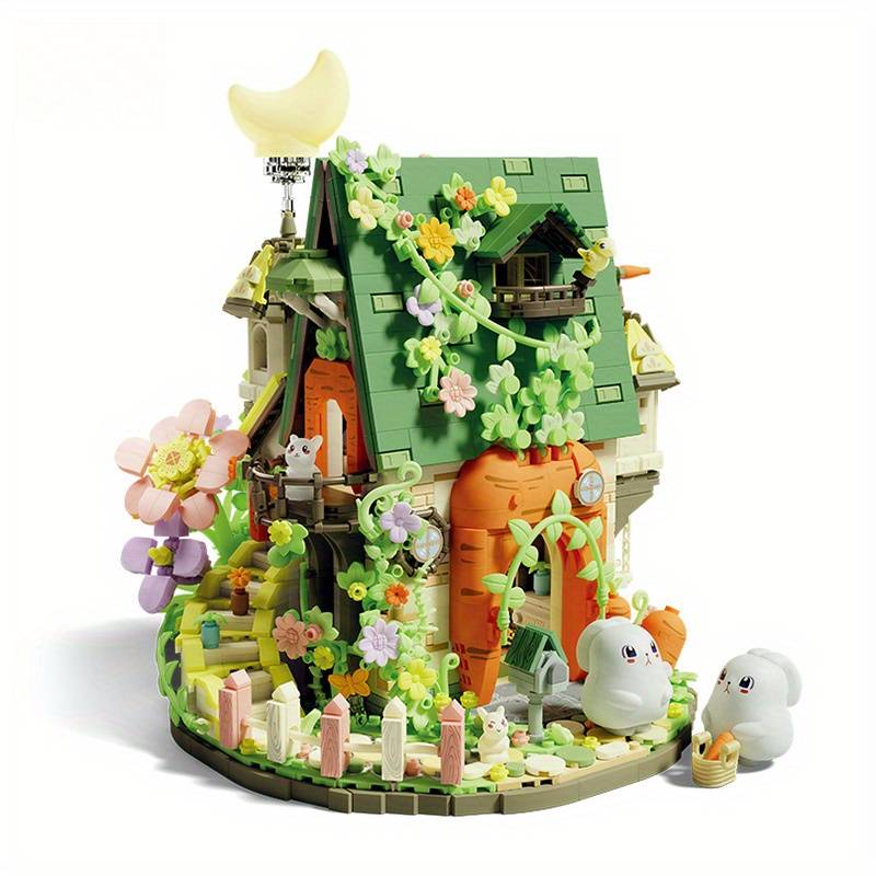 Building Toy Architectural Model Toy Set Color Carrot House  2393 Pcs