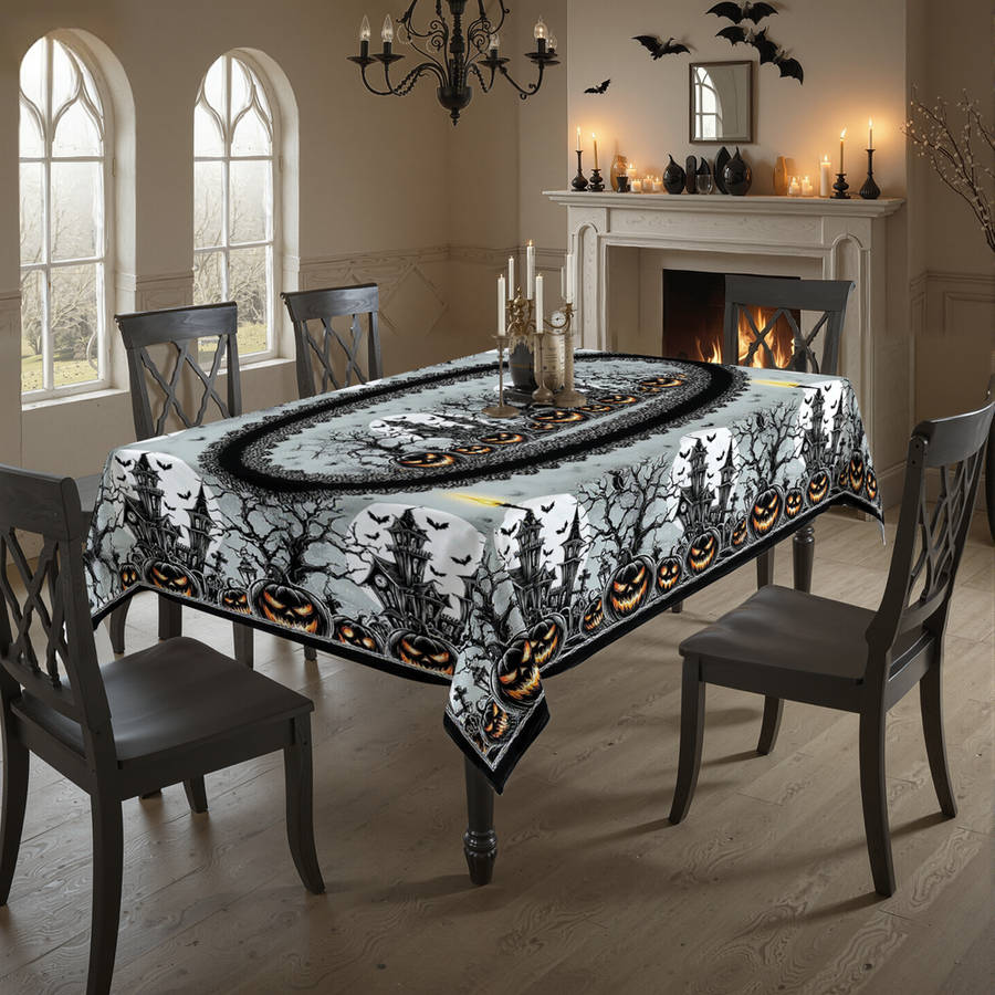 Halloween tablecloth decoration size 140 x 360cm or 55 x 141inch