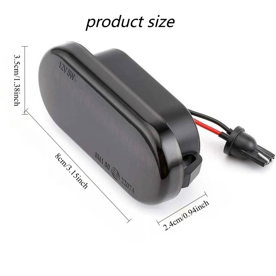 Car Lights Color 2Pcs Black Not Dynamic
