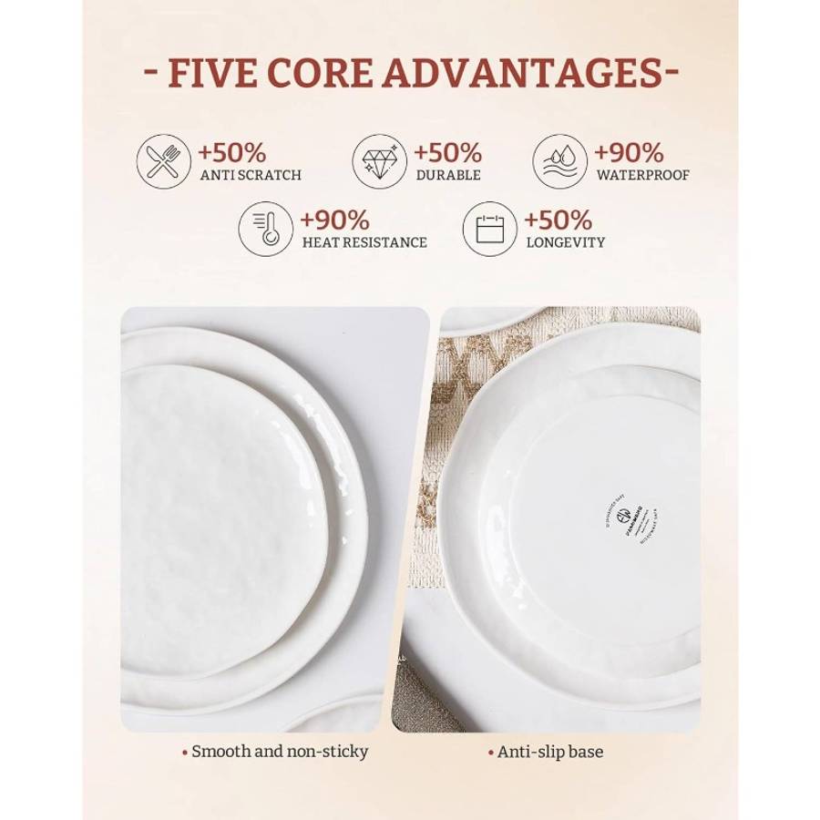 Bowl Color Polar White  4Set16Pcs