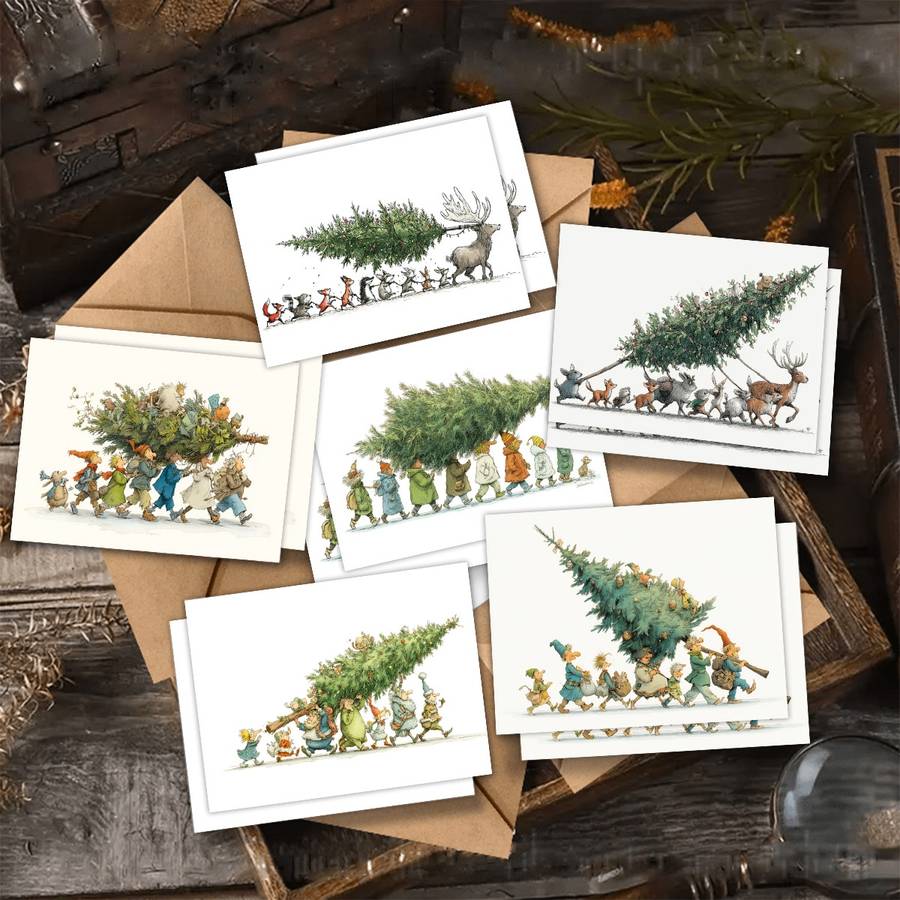 Greeting Cards Style Kraft Paper Envelope  Add  Greetin Quantity 48Pcs